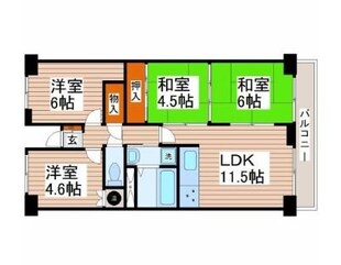 長町駅 徒歩8分 8階の物件間取画像